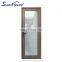 Superhouse 2015 new economic frameless casement aluminium door office entrance glass door
