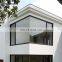 Aluminium Glass Corner Window Design / L Shaped Window / Corner Butt Joint Ballistic Bullet-proof Glass Window