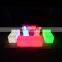 led lighting rental furniture illuminated plastic clear light LED bar seating led plastic party chair white wedding chair