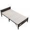 Omisham simple portable home single foldable bed adult double wooden bed