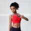 1 Pcs Custom Logo Women Half Zipper High Neck Yoga Crop Tank Top Ladies Gym Fitness Sportswear Yoga Top Cross Back Straps Bra
