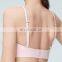 High Quality Adjustable Straps Two Ways Wear Gym Fitness Yoga Bra Women Workout Running Training Bra Top Clothing