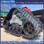 915 rubber track half chain track large harvester modification
