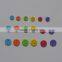 multiple color 2-hole plastic buttons for children / kids sewing buttons