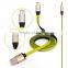 Real 2 in 1 Noodle Data Link Micro USB Charger IOS Cable