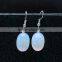 2016 New Factory Direct Natural Stone Rose Quartz Drop Earrings SMJ0154