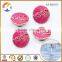 Fashion design ladies pink round jean metal buttons for clothes