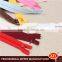 2015 hot sale polyester tape invisible zipper , wedding dress zipper