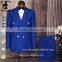 custom made hand work frock double breasted 100wool fabric brand three colors black royal navy blue 2 piece work party mans suit
