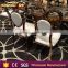 banquet golden stainless steel wedding dining chairs for event