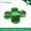 Dark green flat back lampwork colored glass pebbles for garden