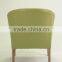 living room furniture green leather wood armchair/ leather armchair(KY-1177-OAK)