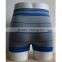 OEM Service Men's Boxers Briefs Sexy Grey Blue Stripes Printed Sublimation Underwear