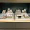 Newest white pu leather top jewelry/jewellery counter display