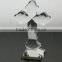 custom made crystal glass cross ornament