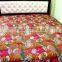 Tropicana Kantha Throw Indian New Fruit Print Kantha Bed Cover