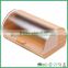 Mix material bamboo bread storage box with plastic lid