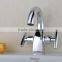 Single Handle Chrome Brass Bathroom Basin Tap Faucets