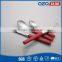 Variety of sizes red smooth touch plastic handle stainless steel cutlery 2015