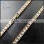 new fashion hip hop plated 14k gold diamond necklace