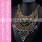 Party Fashion Crystal Diamond Accent Chunky Gold Jewellery Designs Necklace