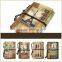 gift notebook H-002 PU DIY Notepad (A6) / 4 design Vintage Notebook