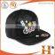 high quality blank fitted hats wholesale leather fitted flat bill hat