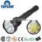 High Power Rechargeable LED Flashlight With 9 pcs XML T6 LED