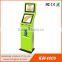 Chinese dual screen cash machine payment kiosk cash acceptor