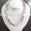 Quality antique round shell pearl necklace