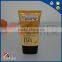 Food package clear transparent PE eco-friendly cosmetic plastic tube with screw cap logo printing
