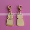 gold plating water bottle design zip toggles zipper pull tab