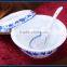 Blue and white Dinnerware 56 piece set
