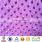 2016 fashion design SGS checked skin-friendly print purple minky dots farbic