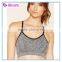Heathred color sports bra yoga bra polyester active bra