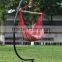 red striped hammock swing chairs with cushions