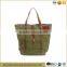 Canvas Tote Bag Canvas Handbag with Leather Handle