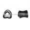 Ipink - Heart Shape Hollow Flesh Tunnel Acrylic Ear Plug Earlet - Available in 2G - 9/16"