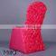 Embroidered wedding rosette chair cover