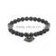 KJL-ST0013 Black bead bracelet evil eye bracelets natural stone CZ beads bracelet men pulseras hombre bracciali uomo men