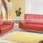 Red and black leather sectional sofa furniture