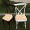 high quality rattan seat cross back chair for event