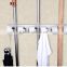 Cleaning Mop & Broom Wall Rack of Holder Clip (5 hooks + 4 holders) Trade Assurance