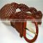 fashion cowhide leather hand-woven design manufacturer braid belts for dress