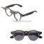 New Steampunk Goth Goggles Glasses Retro Flip Up Round Sunglasses Vintage Black