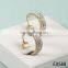 2016 Fashion Imitation Jewelry Design for Women Party Girl Simple Ladies Latest 18K Gold Plated Stainless Steel diamonds Earring