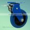PP Core Blue Rubber Wheel Heavy Duty 125mm Industrial Caster