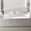 New design double bed white luxury furniture king size bed
