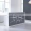 high end marble modern curved office reception desk