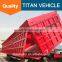 Titan Tri axle Hydraulic Cylinder Side Dump Trucks / Tipper Dumper Truck Trailer For Sale